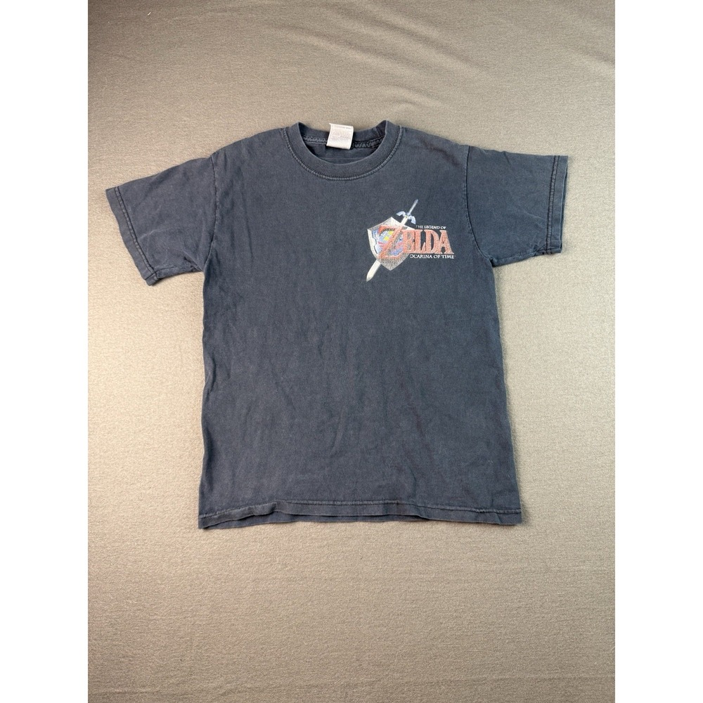 Vintage 98 Legend of Zelda: Ocarina of Time Graphic T-Shirt Youth 14/16 Black